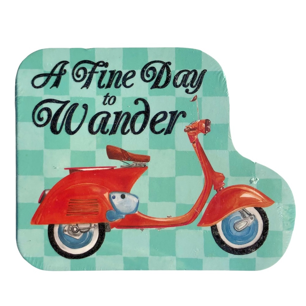 Lily McGee Die-Cut Shaped Small Notepad ~ Scooter: Fine Day to Wander (5997)